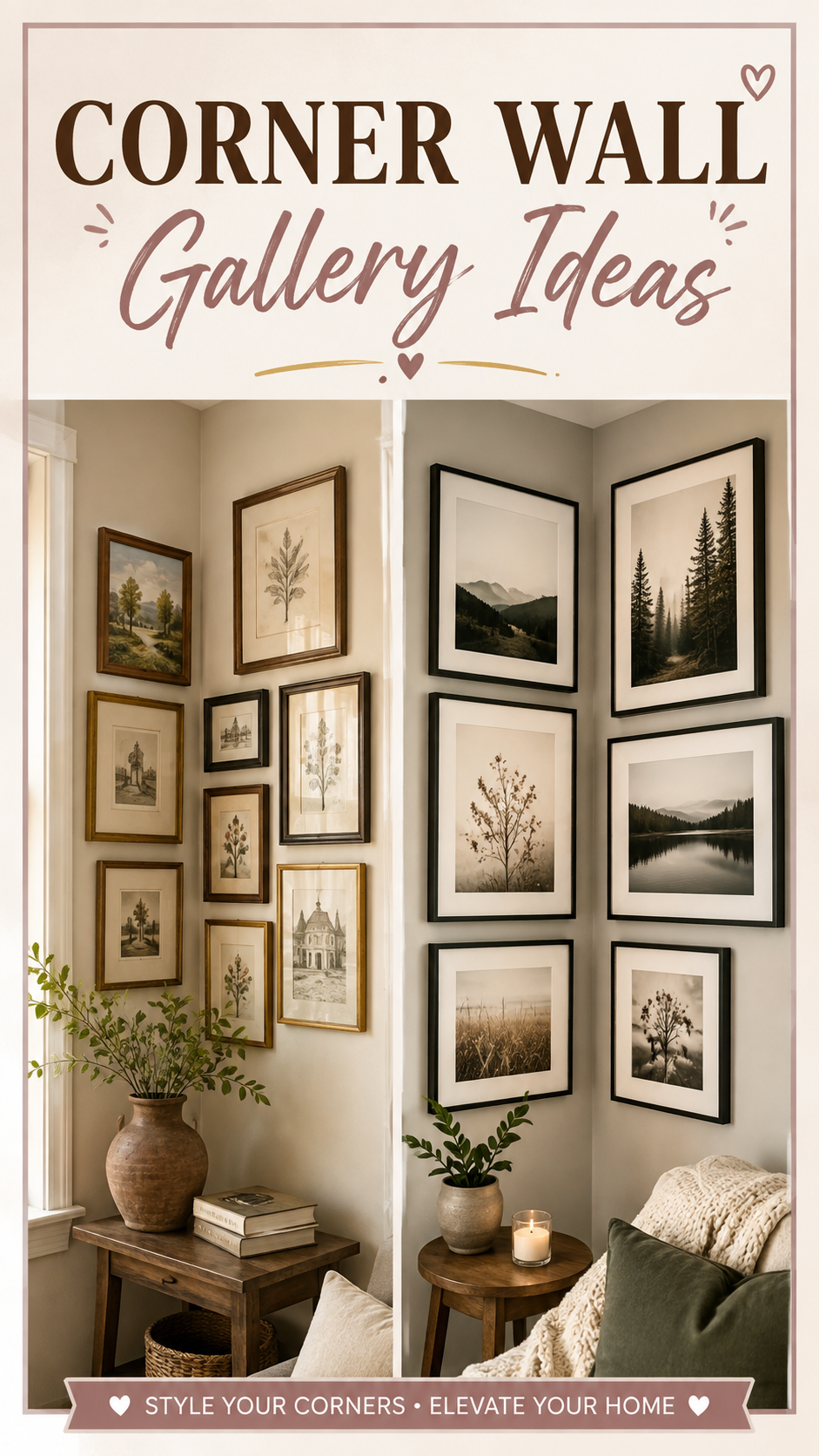 Corner Wall Gallery Ideas